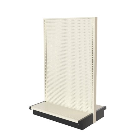 Lozier Gondola Double Sided Add-on, Platinum Off-White, 36W x 60H x 13D P363V-AD